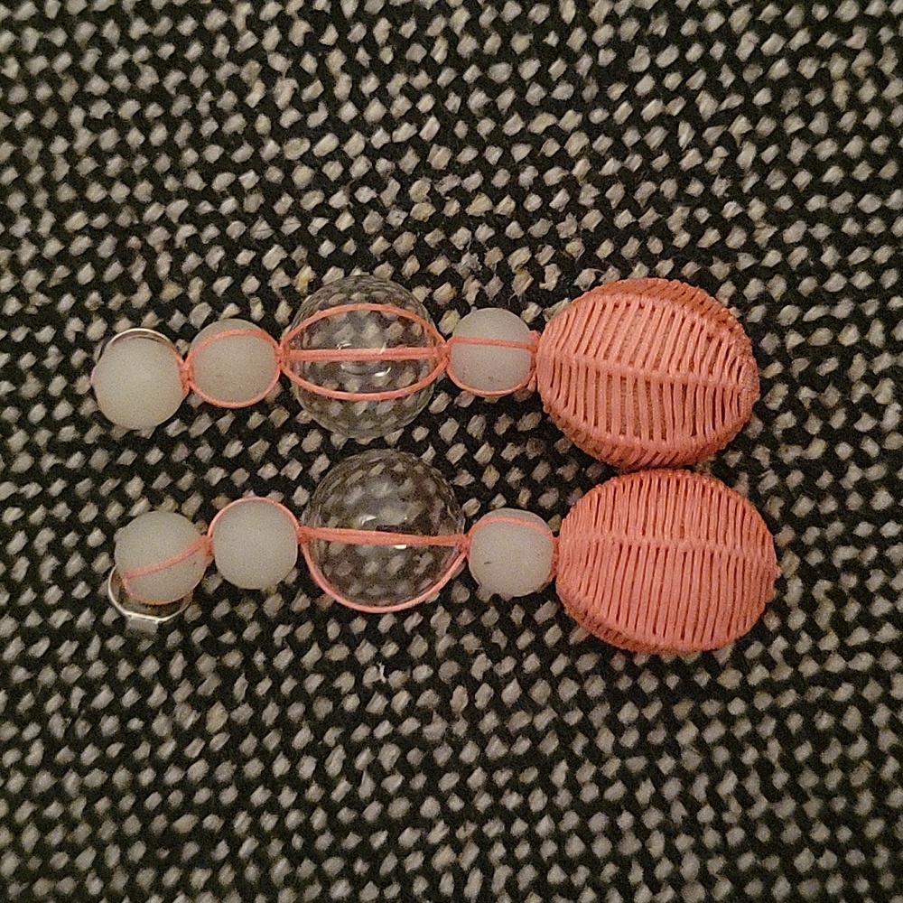 Recycled Glass Threaded Earrings COS